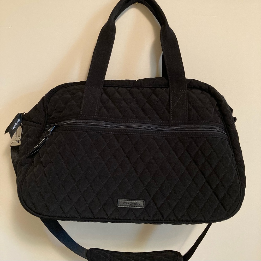 Vera Bradley Compact Traveler Bag black